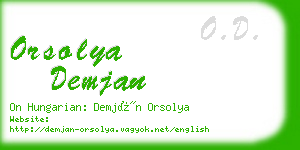 orsolya demjan business card